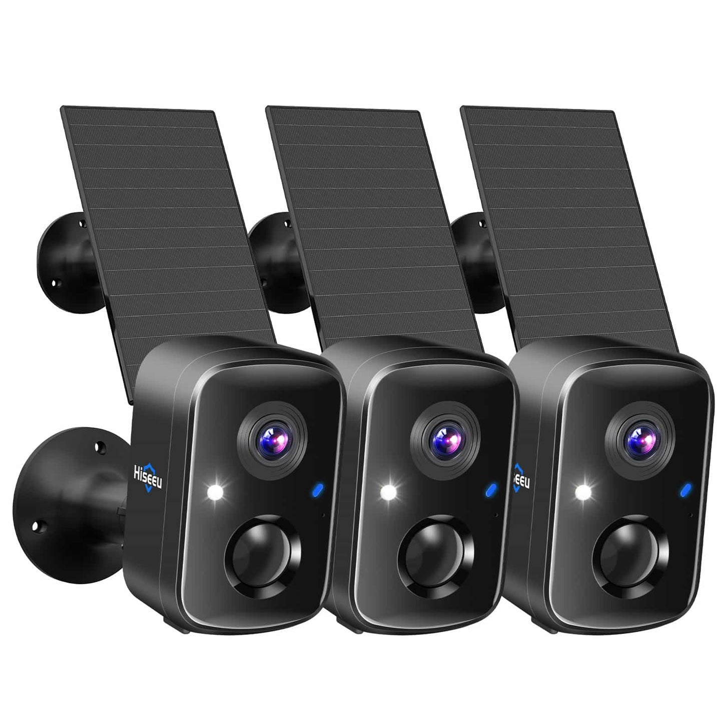 4MP Solar Battery Powered Indoor WiFi Smart Wireless Battery Camera With 2-Way Audio (Black)