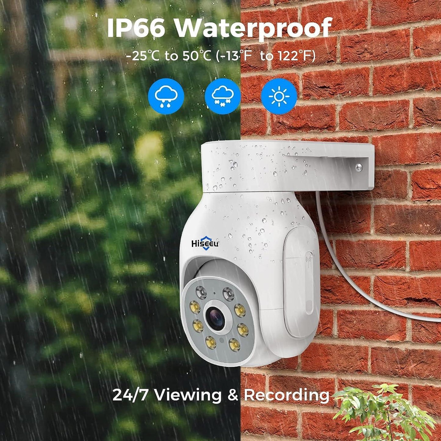 2K 3MP PTZ 𝟯𝟲𝟬° 𝙑𝙞𝙚𝙬 2.4G&5G WiFi Security Camera Outdoor