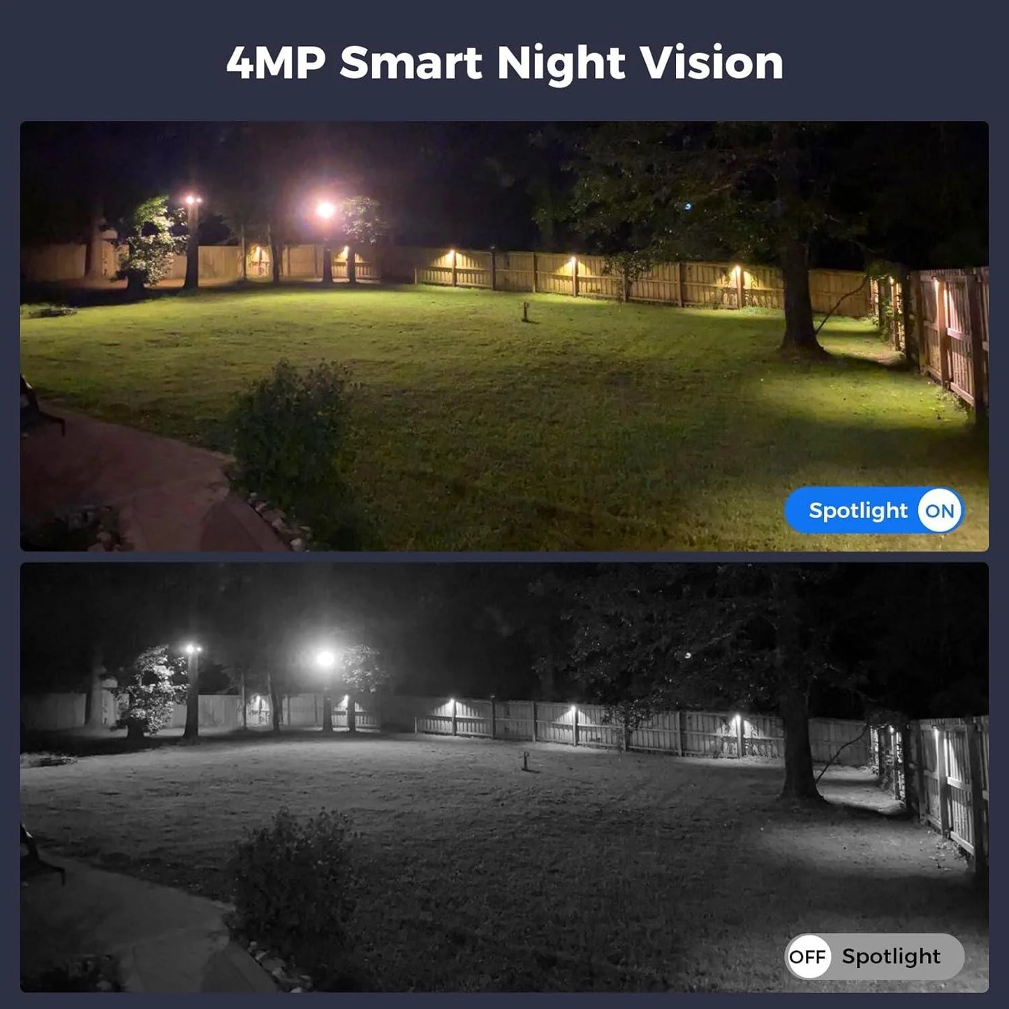 4MP Solar PTZ 360° View Wireless Battery Camera WIth No Monthly Fee Color Night Vision