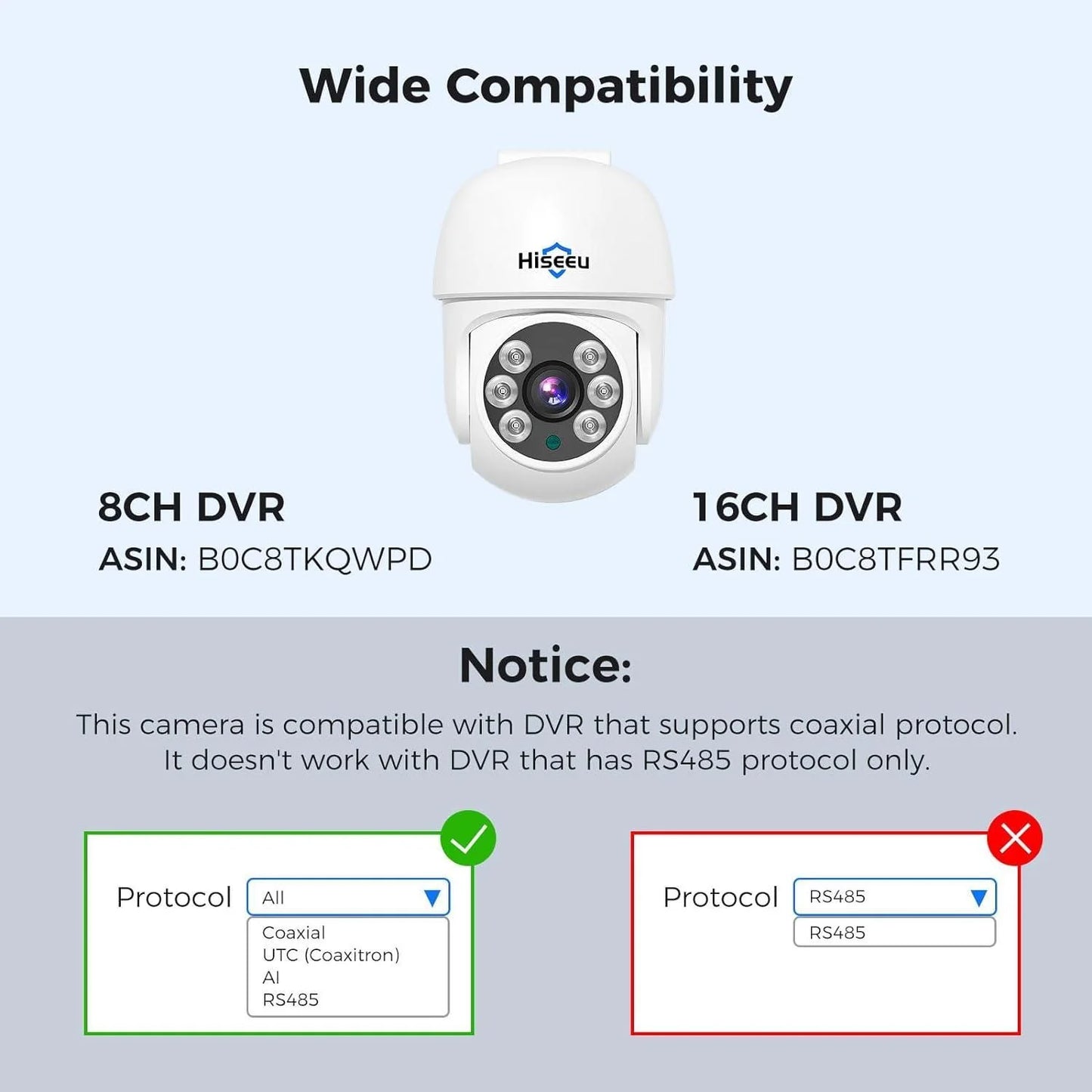 Wired 5MP AHD PTZ Analog Home Dome Security Camera 100ft IR Clear Night Vision