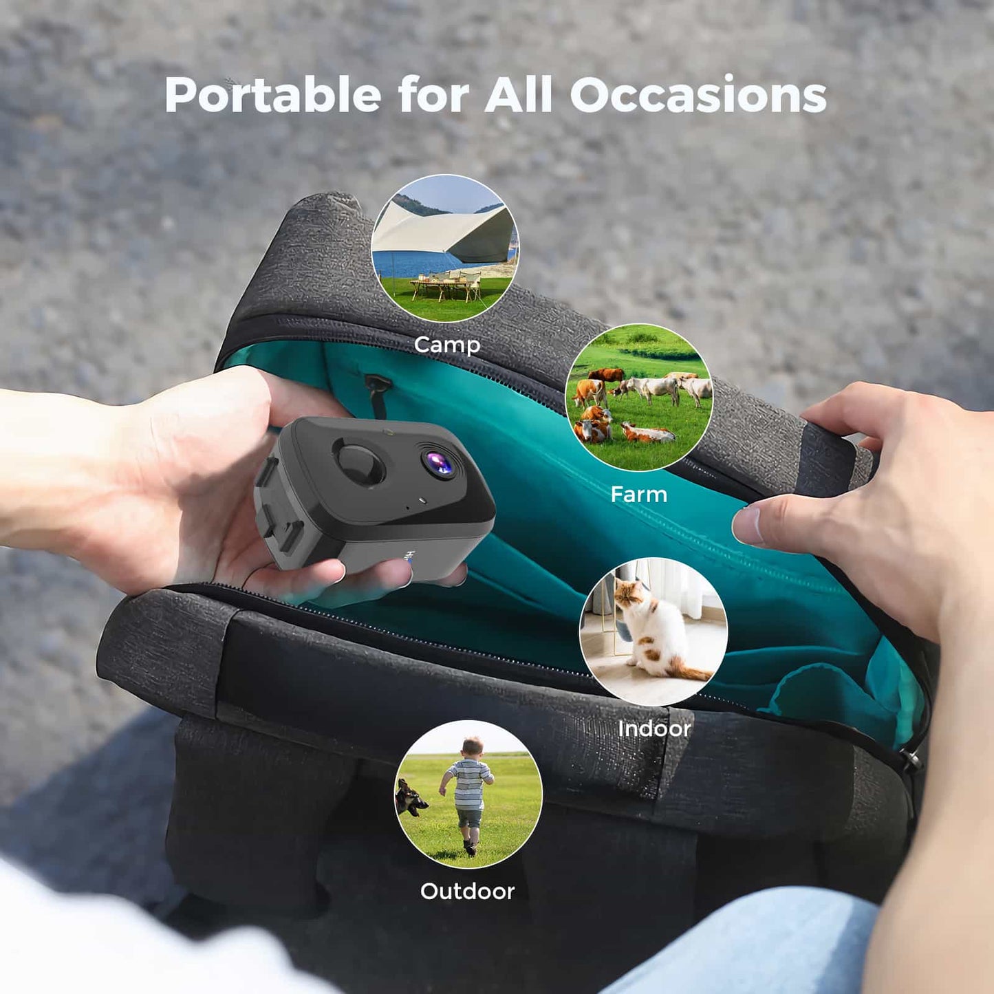 4MP Solar Battery Powered Indoor WiFi Smart Wireless Battery Camera With 2-Way Audio (Black)