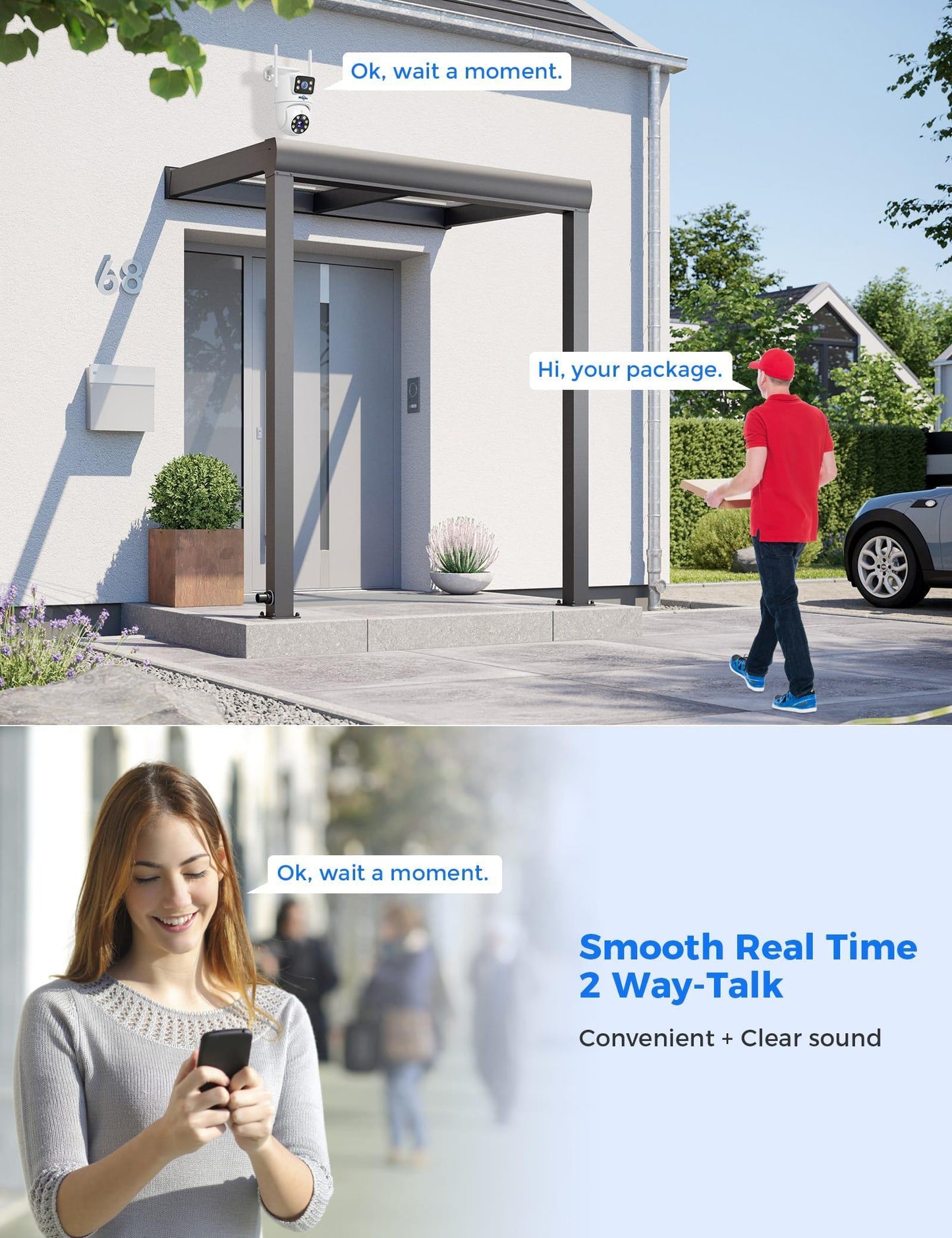 4MP Dual Lens 5G&2.4G WiFi-Pro Power Cord Security Camera
