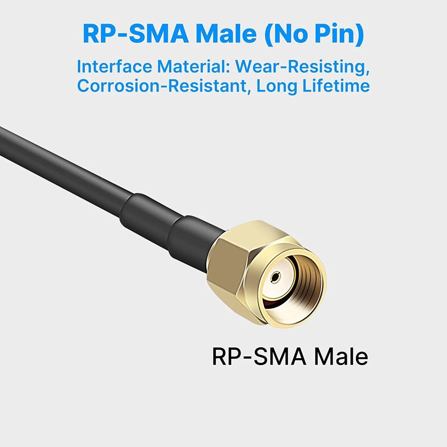 Hiseeu 2.4GHz 7dBi 5XRange WiFi Booster Antenna +10ft Magnetic Base