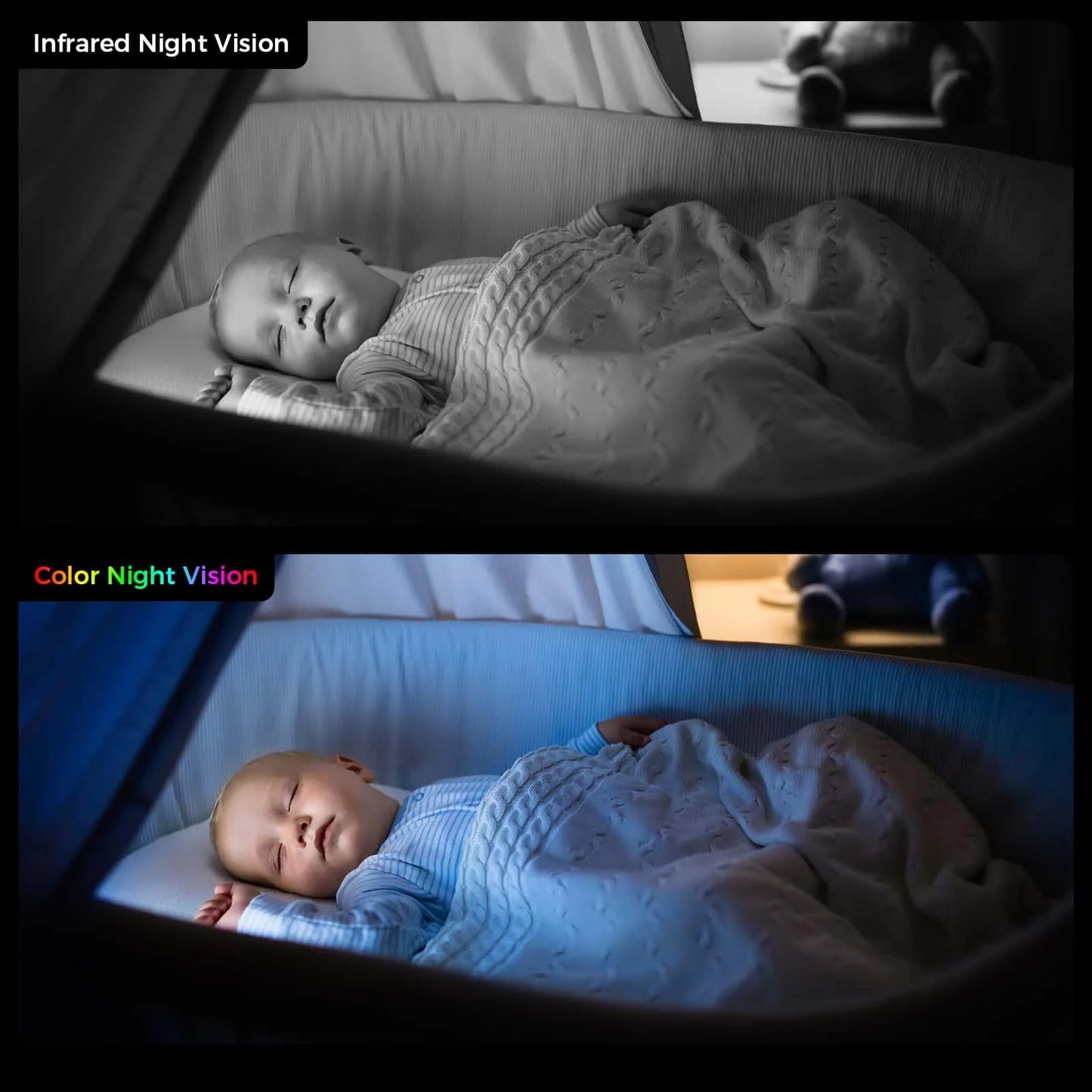 5MP 2.4G&5G Wifi Indoor Baby Monitor Pet Security Camera With One-Key Call