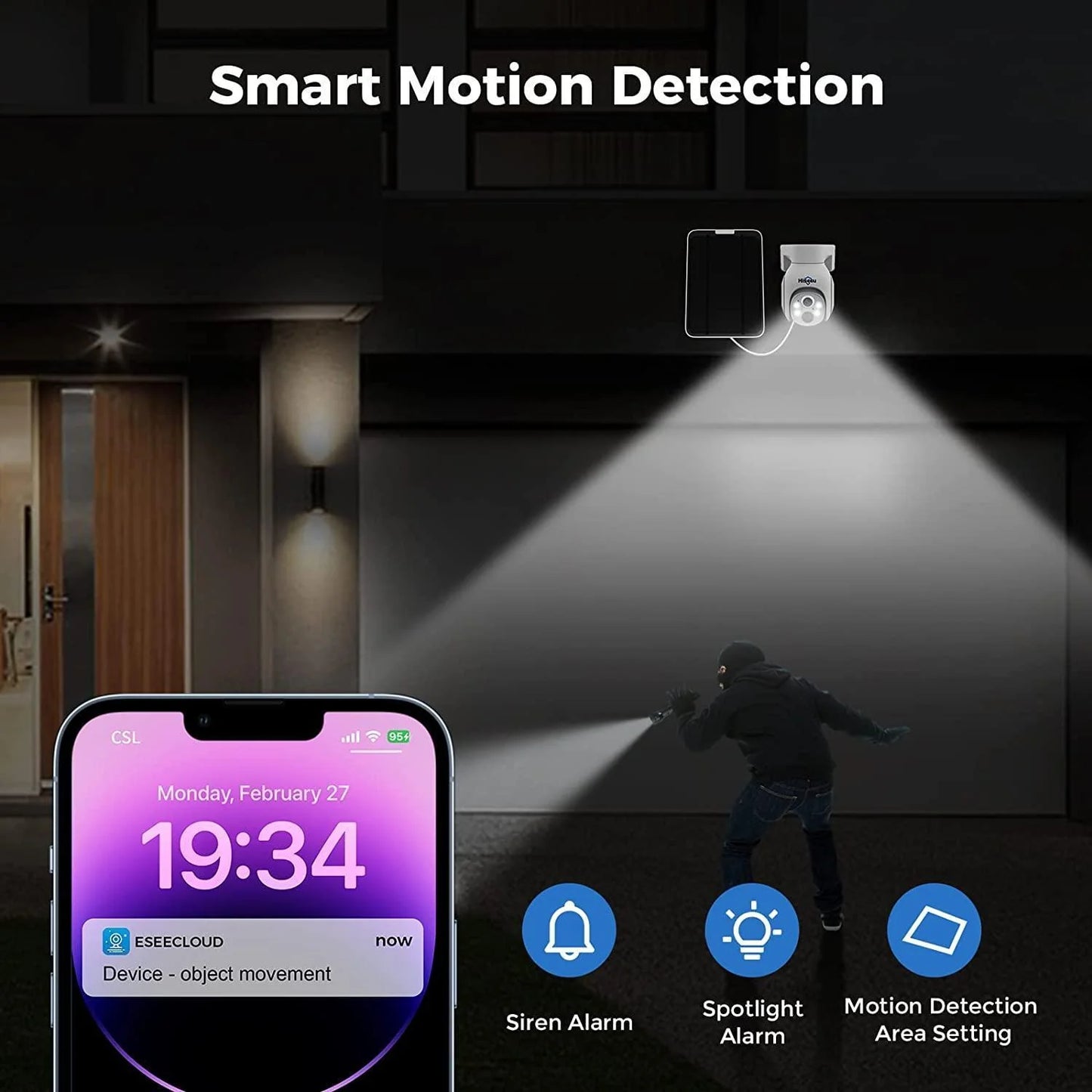 [Wireless , Expandable 10Channels 10in"Monitor 4K NVR] 4MP PTZ Dome + Bullet Security Camera System BUILD-IN 1T HDD