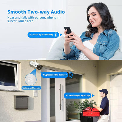 2K 3M Wireless Pro Security Camera Wifi Outdoor With 2-Way Audio