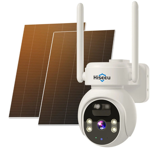 4MP No Monthly Fee 24/7 Recording Solar Wireless Battery Camera With Color Night Vision