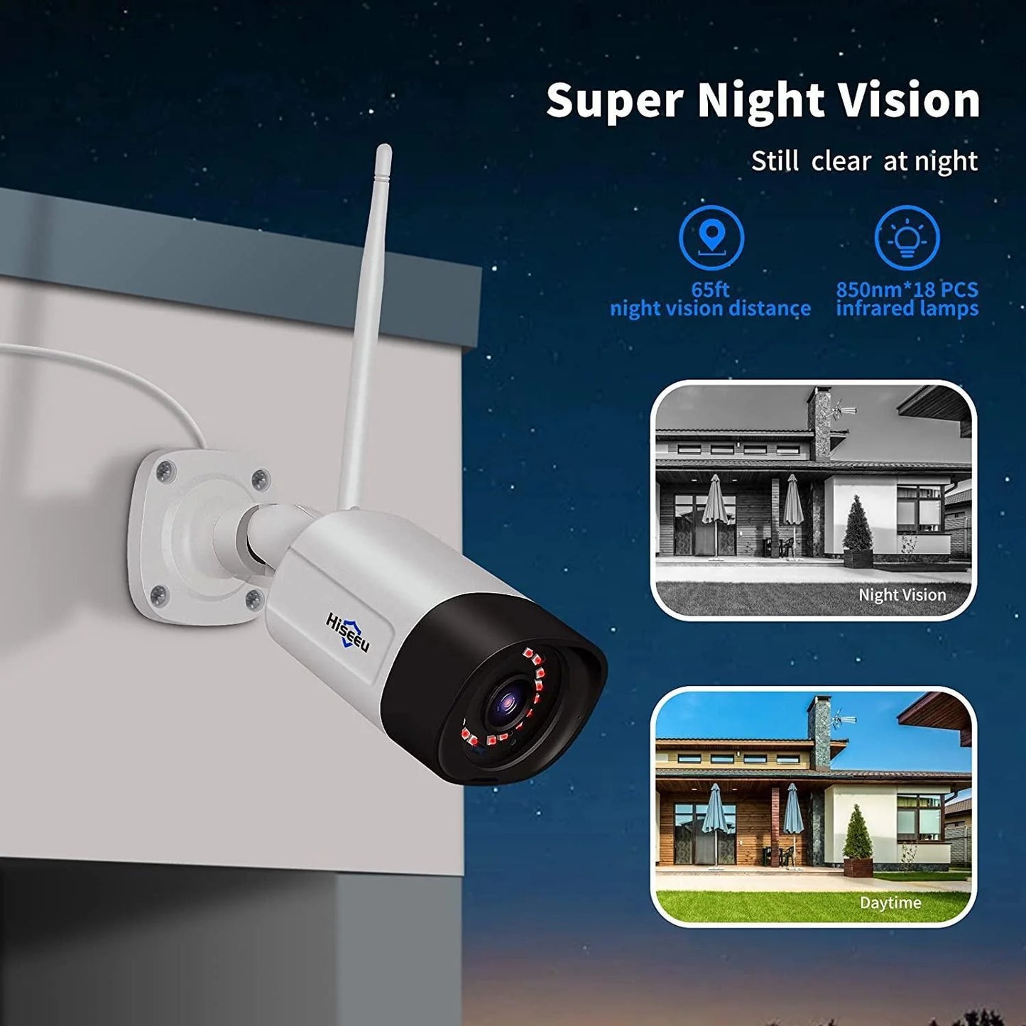 2K 3M Wireless Pro Security Camera Wifi Outdoor With 2-Way Audio