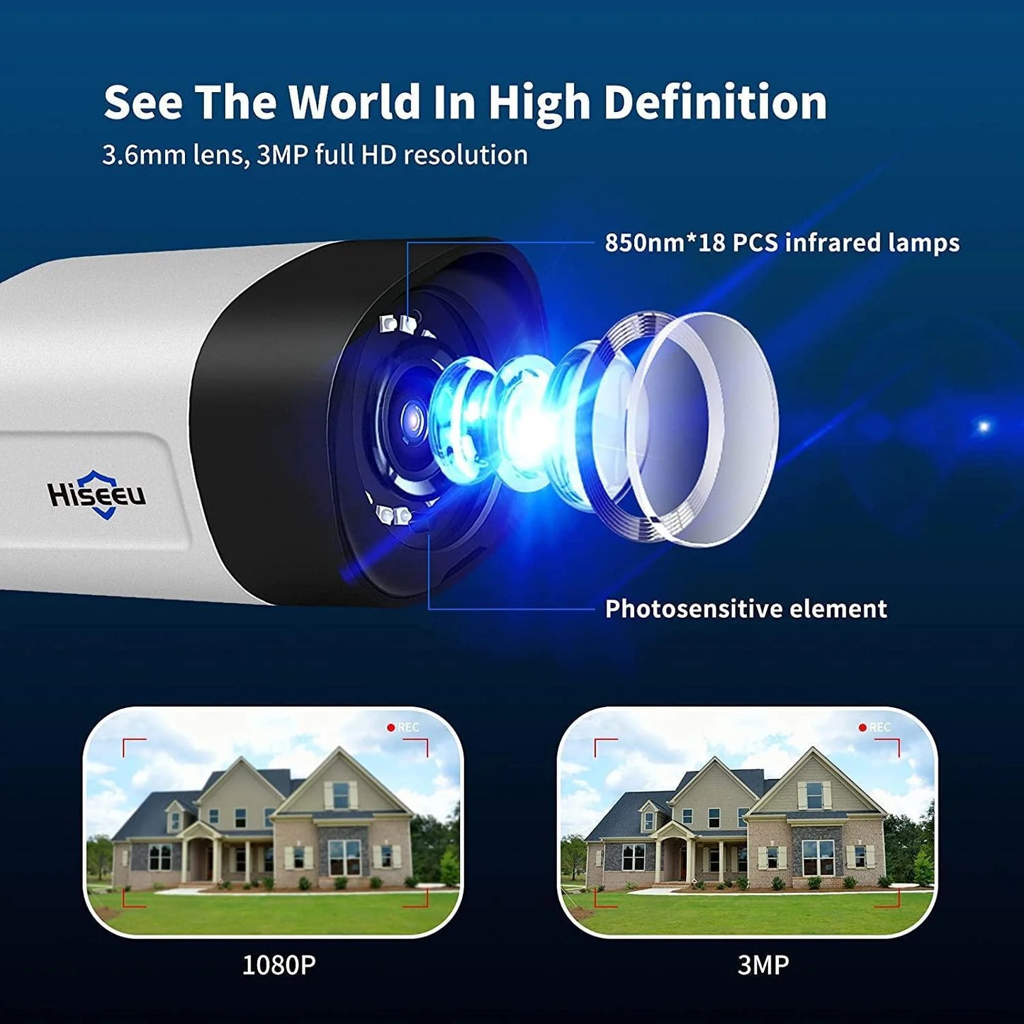 2K 3M Wireless Pro Security Camera Wifi Outdoor With 2-Way Audio