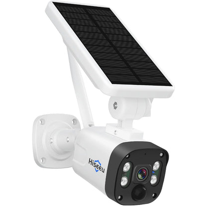 4MP Solar Battery Wireless Security Camera Outdoor with PIR Detection