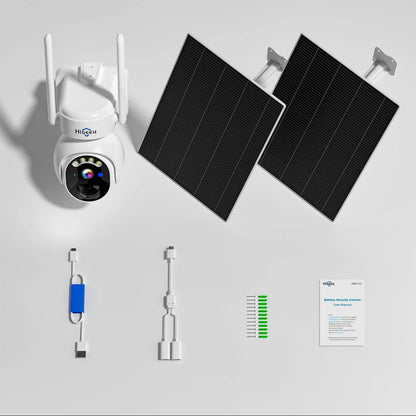 4MP No Monthly Fee PTZ 360° View Solar Wireless Battery Camera WIth Color Night Vision
