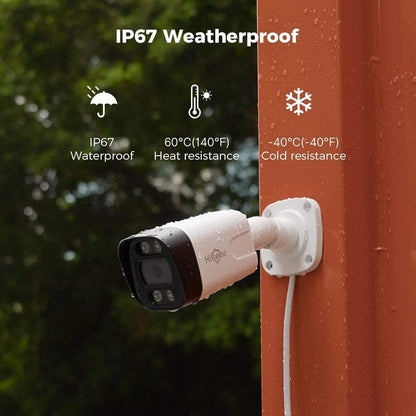 Wired 5MP IP67 Waterproof PoE Bullet IP Security Camera with Human Vehicle Detect