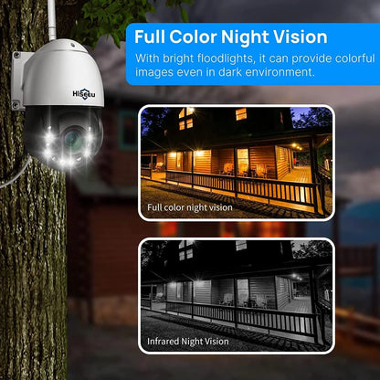 2K PTZ 30X Optical Zoom WiFi Security Camera Outdoor Work with Wireless System