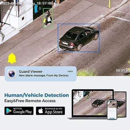 [2-Way Audio+121°Wide Angle] Hiseeu 8Pcs 5MP IP Wired Security Cameras NVR 16CH PoE Security Camera System With 3TB HDD