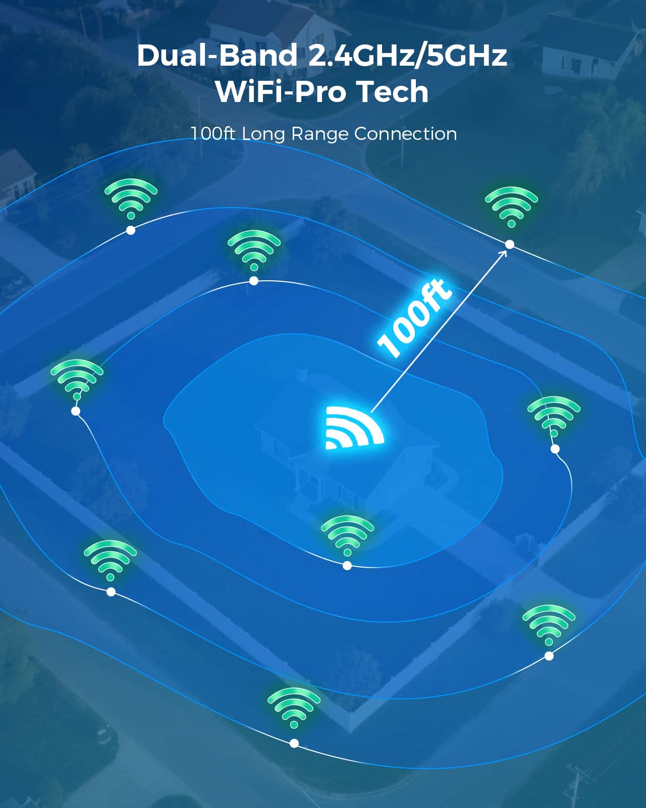 [5G/2.4G WiFi Pro, Expandable 16 Channels 4K NVR] 8MP Wireless Home Security Bullet Camera System BUILD-IN 1TB HDD