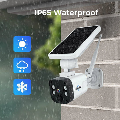 [ Wire-Free,4CH Expandable]4MP SolarWireless Security Camera Outdoor, 4MP Solar Camera, Wire-Free,90-Day Video Storage, Work with Alexa