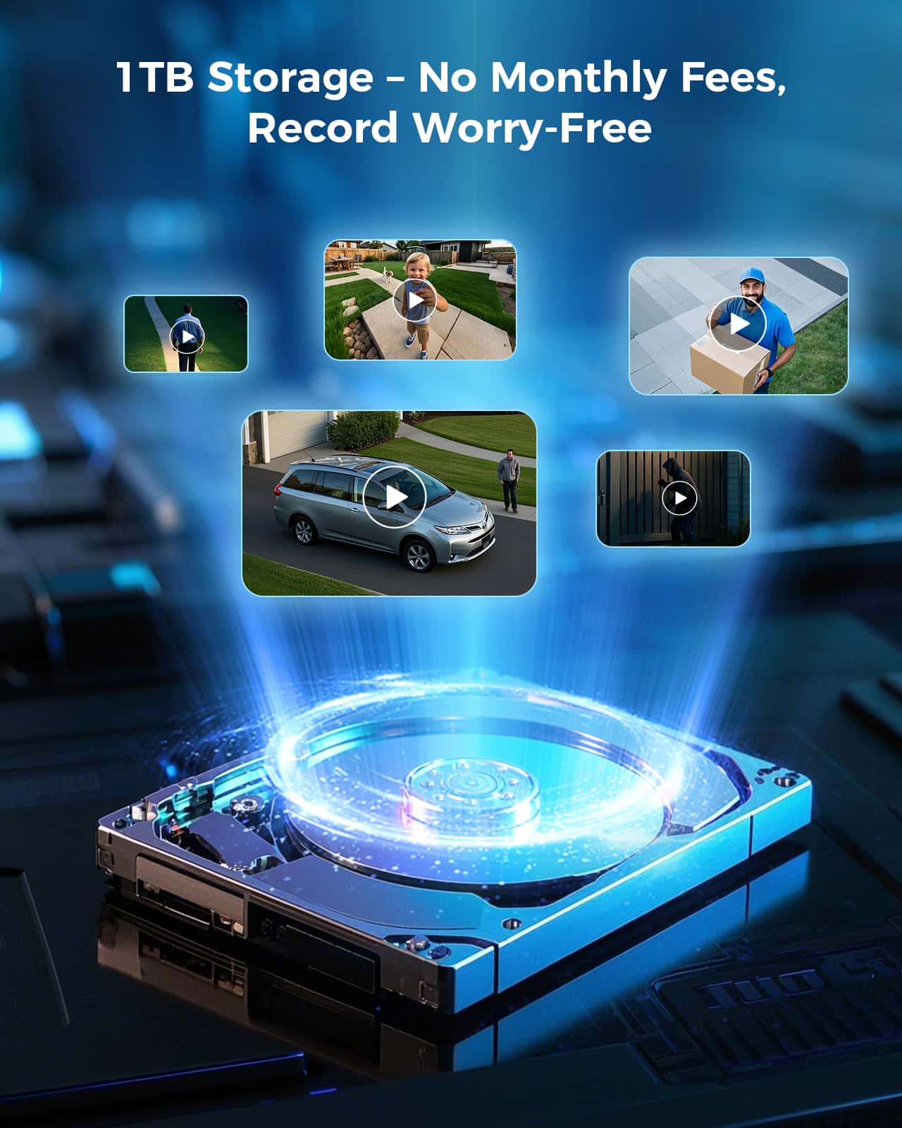 [5G/2.4G WiFi Pro, Expandable 16 Channels 4K NVR] 8MP Wireless Home Security Bullet Camera System BUILD-IN 1TB HDD