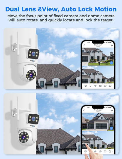 4MP Dual Lens 5G&2.4G WiFi-Pro Power Cord  Security Camera