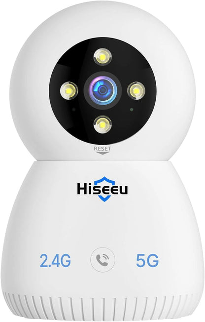 5MP 2.4G&5G Wifi Indoor Baby Monitor Pet Security Camera With One-Key Call
