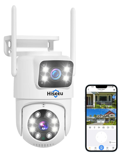 4MP Dual Lens 5G&2.4G WiFi-Pro Power Cord  Security Camera