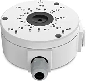 Hiseeu Universal Bullet Security Camera Junction Box, Waterproof/Metal Base/Hide Cables/Wall Ceiling Mount Bracket, Compatible with Security Camera Outdoor Indoor (Dome&Bullet Camera)