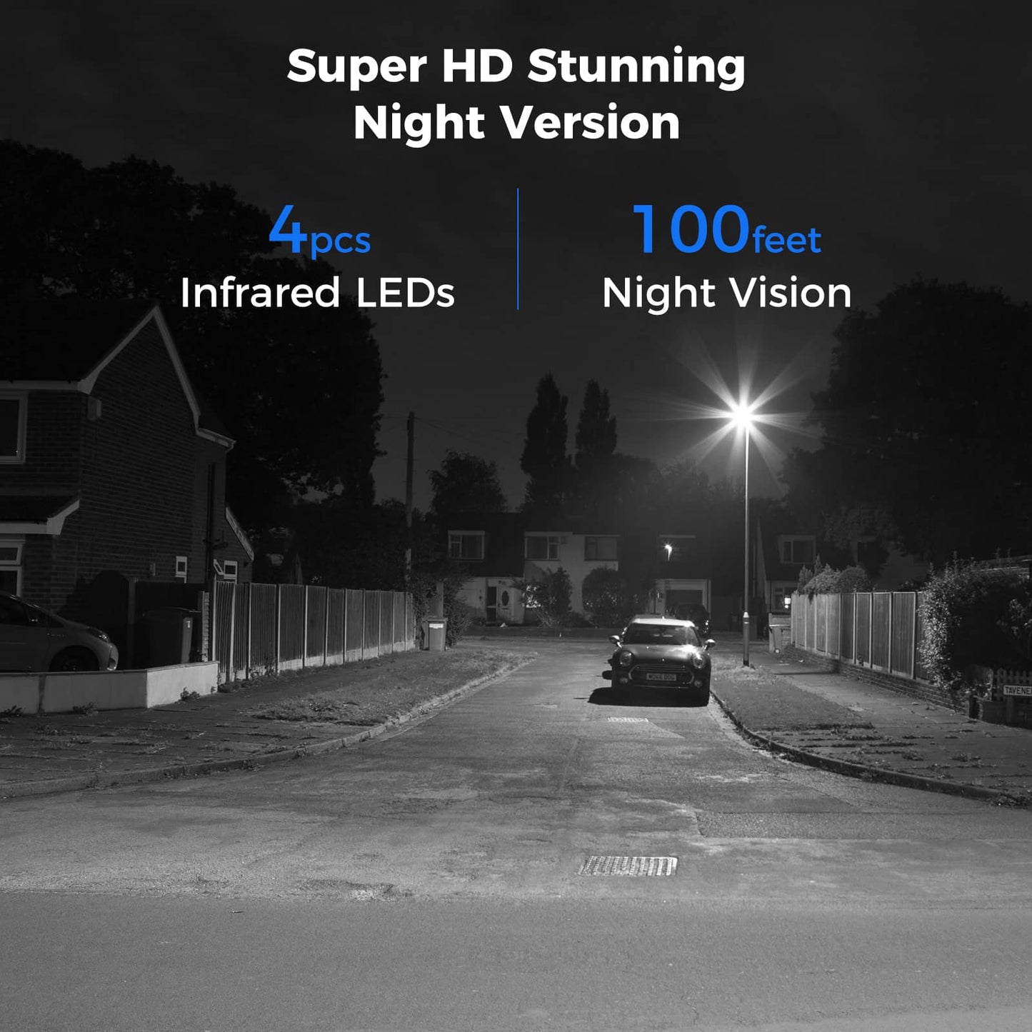 [Wired, IP67 Waterproof, Expandable 16Channels 3K DVR] 5MP AHD Analog Bullet Security Camera with Smart Dual Light BUILD-IN 3TB HDD