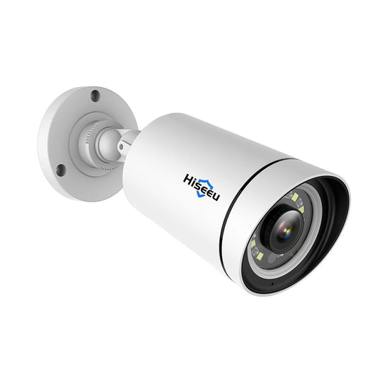 Wired 5MP PoE Bullet Security Camera IP66 Waterproof with Two-Way Audio
