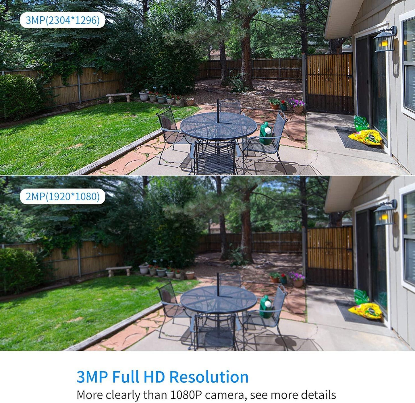 5MP Wireless Security Camera Wifi Outdoor With 2-Way Audio