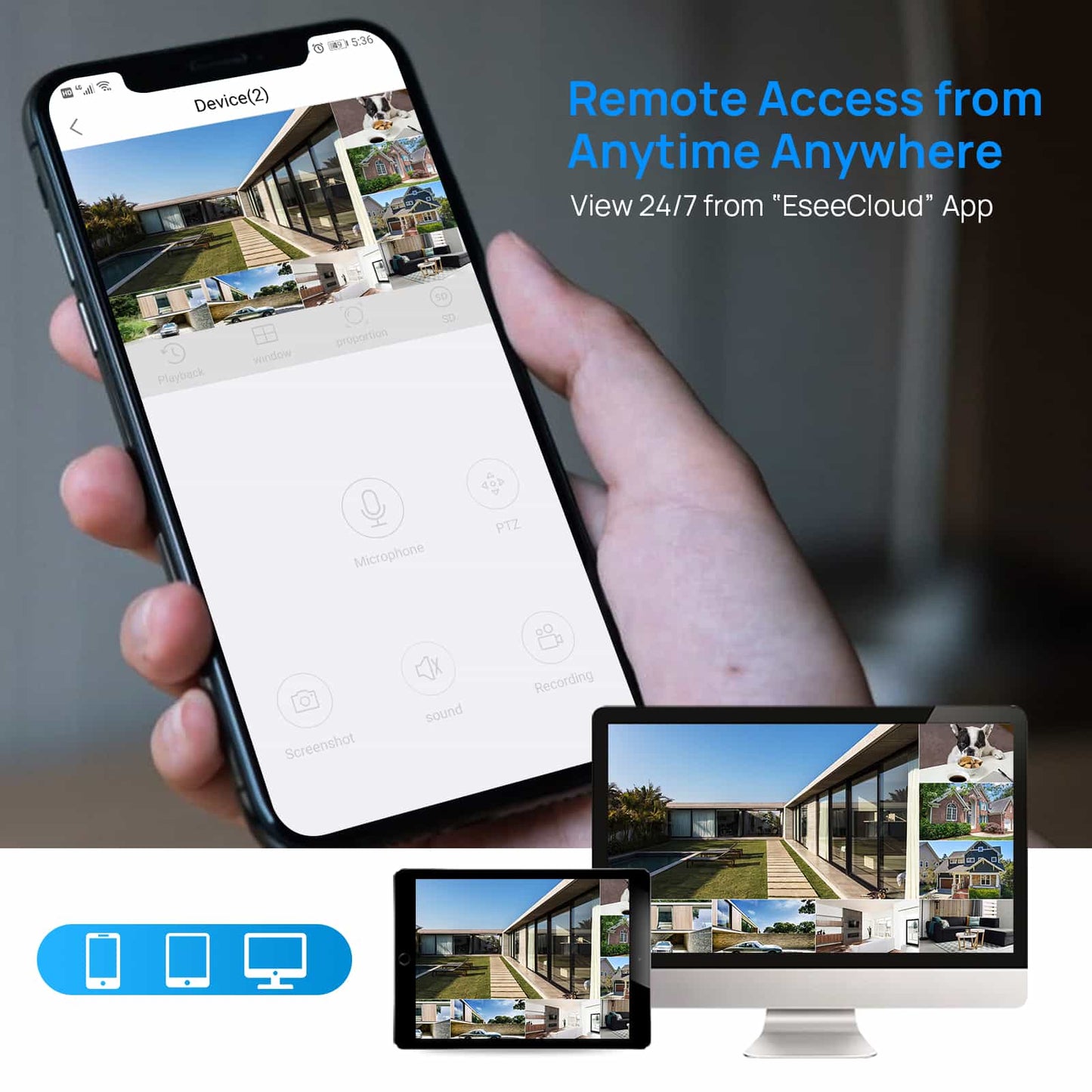 [Up to 65ft HD Night Vision, Expandable 10 Channels NVR] 2K 3MP Wireless Security Camera System BUILD-IN HDD