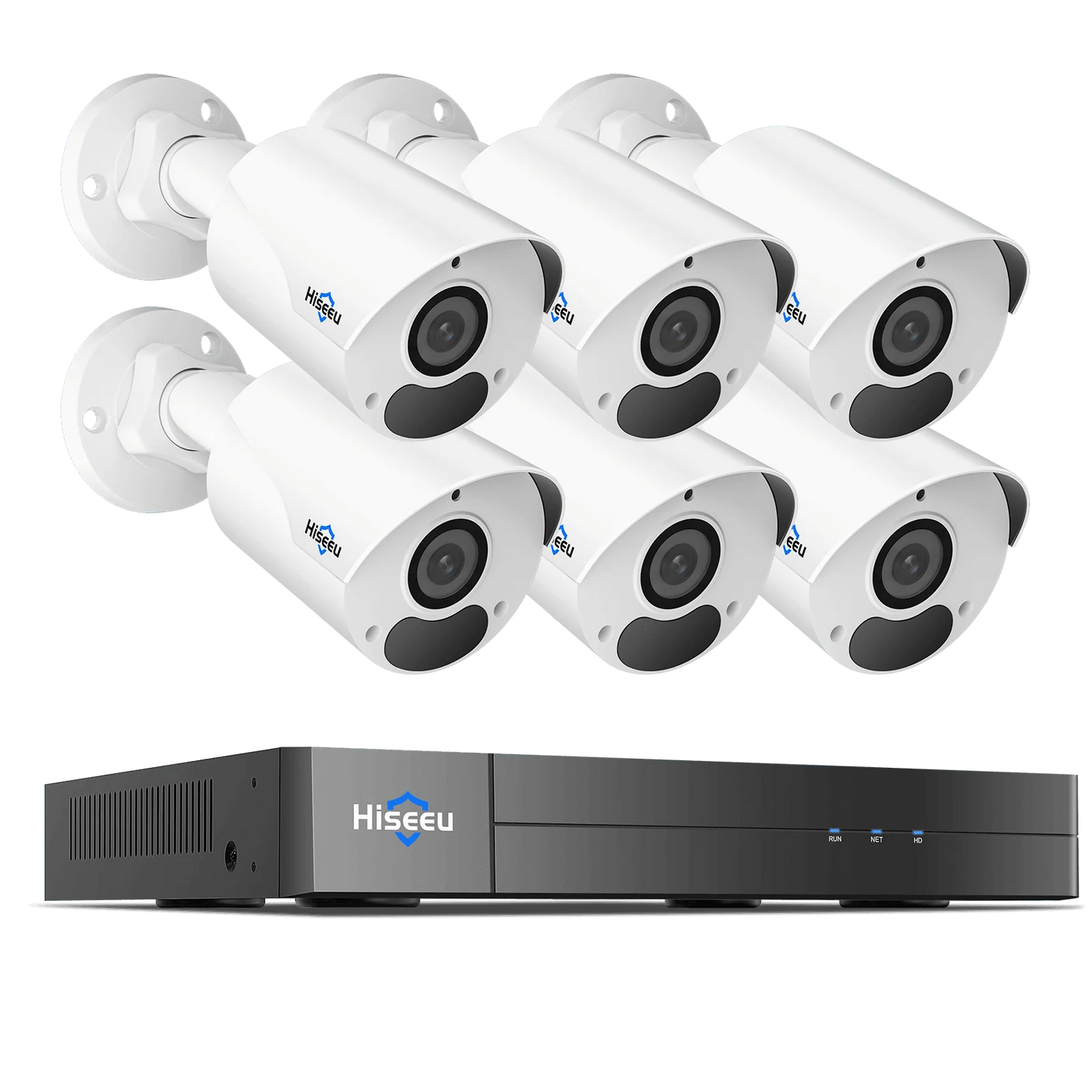 [Wired PoE, IP67 Waterproof, Expandable 16 Channels 4K NVR] 8MP PoE Bullet IP Network Camera System BUILD-IN 3TB HDD with 100ft Night Vision