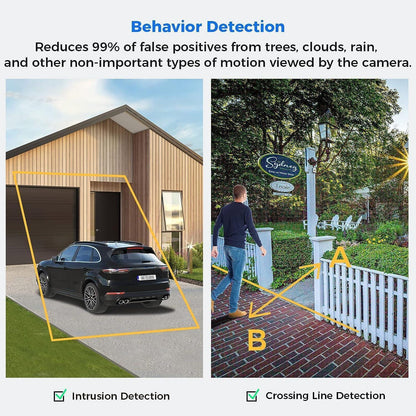 [2-Way Audio+121°Wide Angle] Hiseeu 8Pcs 5MP IP Wired Security Cameras NVR 16CH PoE Security Camera System With 3TB HDD